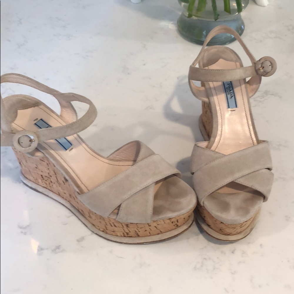 Prada Wedge Sandals